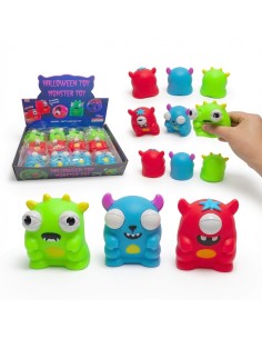 Soft Rubber Squinting Monsters (12pcs) 2
