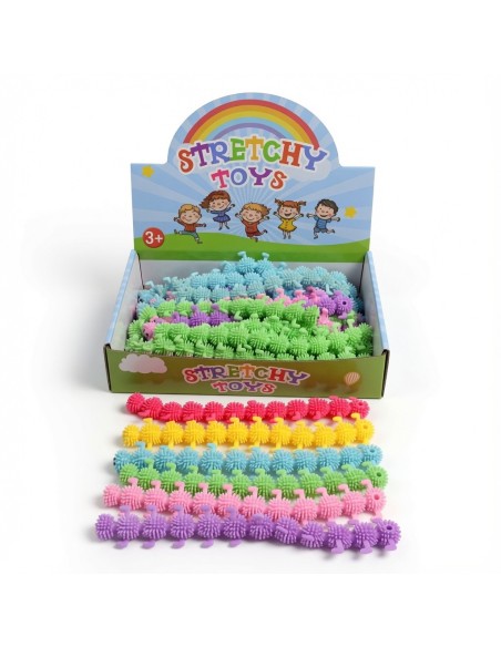 Soft Rubber Caterpillars Stretchy Toys (50Pcs)