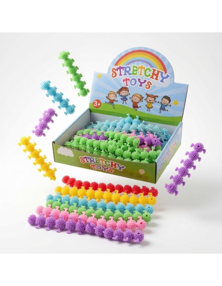 Soft Rubber Caterpillars Stretchy Toys (50Pcs)