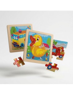 9Pcs Wooden Puzzle Game 2