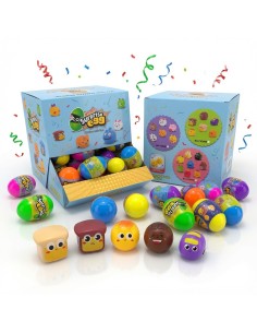 Eggs Solid Color Pullback Cartoon Car (48pcs)