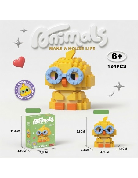 Chicken Building Blocks 124pcs