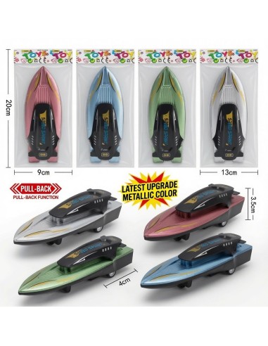 Metal Color Pullback Speedboat