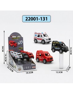 Police Car, Ambulance, Fire Truck