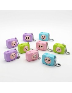 Mini Cartoon Face-Changing Camera Keychain
