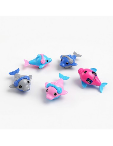 Solid Color Pullback Cartoon Dolphin