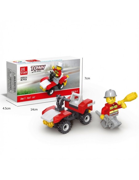Fire Engine Puzzle Building Blocks 46pcs