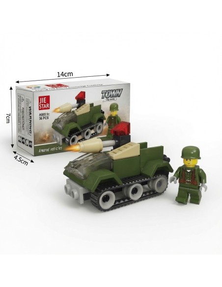 Armored Vehicle Puzzle Building Blocks 36pcs