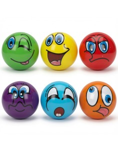 10cm PU Balls Colored Emoji Faces