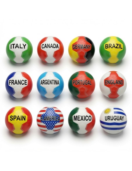 7.6cm PU Balls Countries