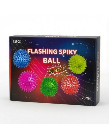6.5cm Flashing Solid Color Spiky Ball