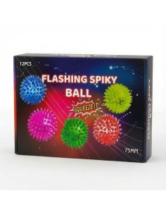 6.5cm Flashing Two-Color Spiky Ball (with Rope) 2