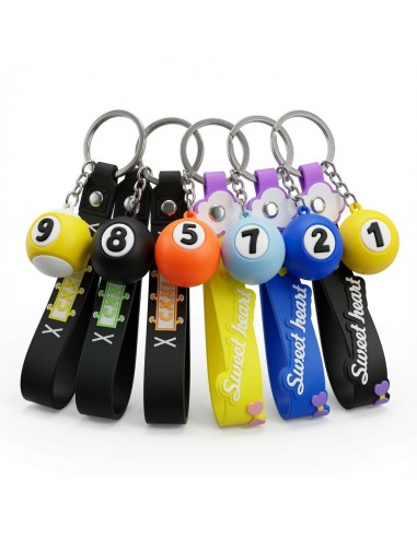 Snooker Balls With Keychain