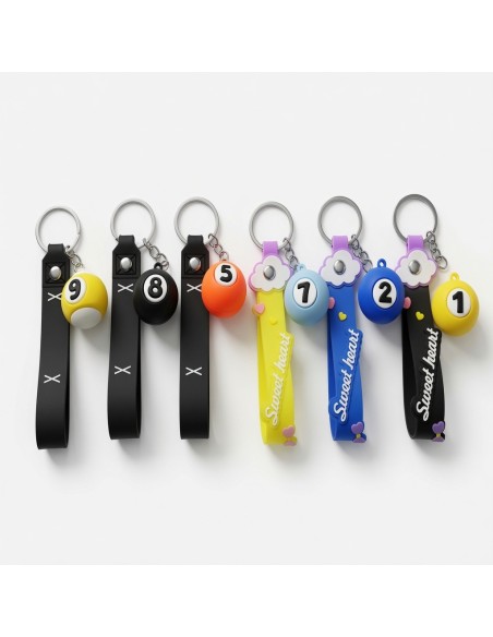 Snooker Balls With Keychain