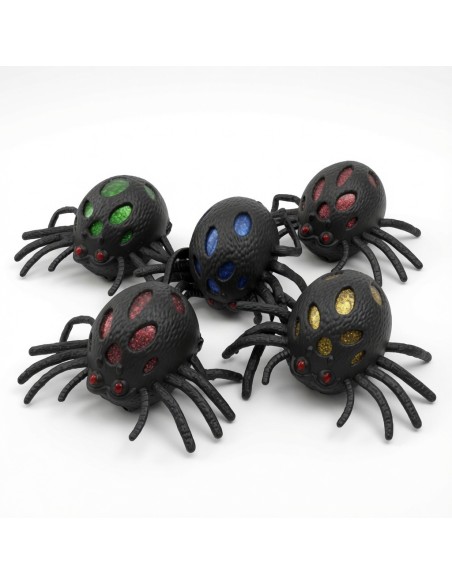 Squishy Black Spiders