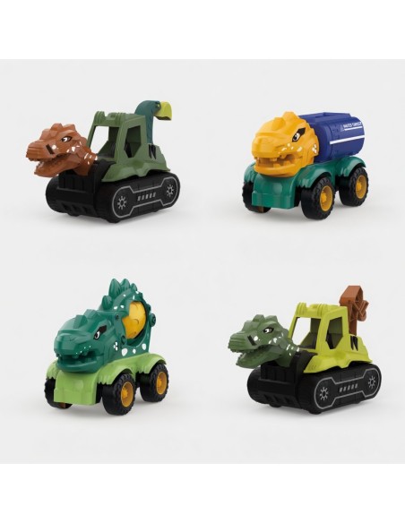 Pullback Dinosaur Engineering Vehicle