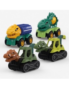 Pullback Dinosaur Engineering Vehicle