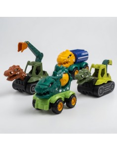 Pullback Dinosaur Engineering Vehicle 2