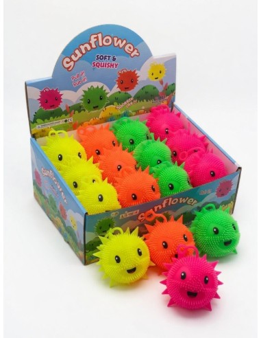 7.5cm Flash Soft Rubber Fluffy Balls  (12pcs)