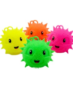 7.5cm Flash Soft Rubber Fluffy Balls  (12pcs) 2
