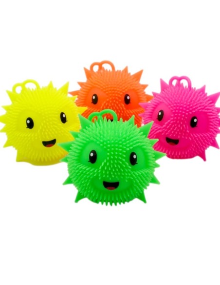 7.5cm Flash Soft Rubber Fluffy Balls  (12pcs)