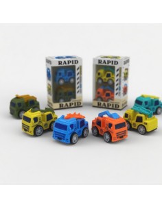 2pcs Solid Color Pullback Military Vehicles