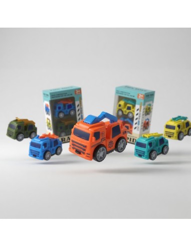 2pcs Solid Color Pullback Military Vehicles