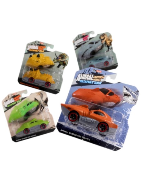 Solid Color Slided Shark Dinosaur Car