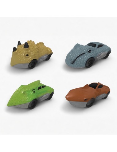 Solid Color Slided Shark Dinosaur Car