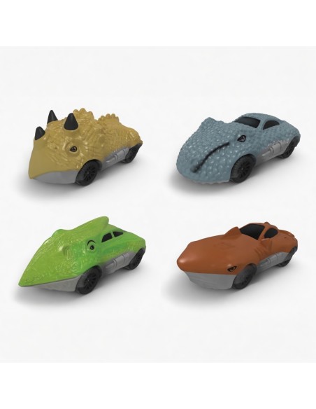Solid Color Slided Shark Dinosaur Car
