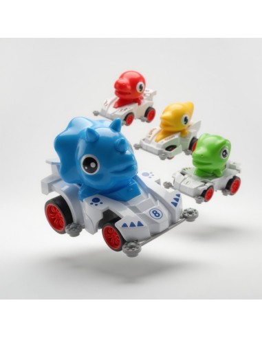 Solid Color Pullback Dinosaur Car