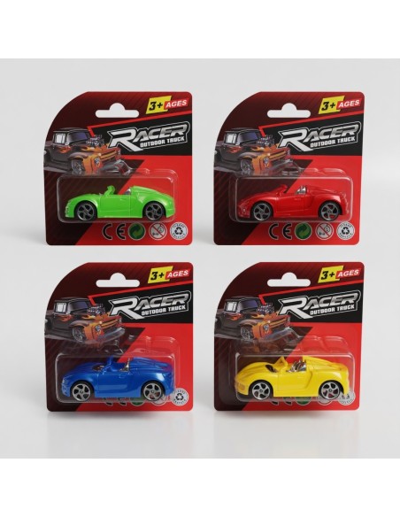 Solid Color Plated Seat Pullback Racing Car