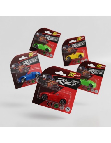 Solid Color Plated Seat Pullback Racing Car