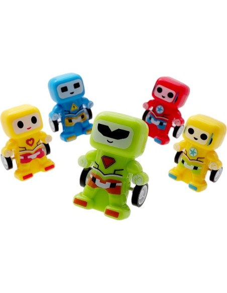 Solid Color Pullback Robot Cars
