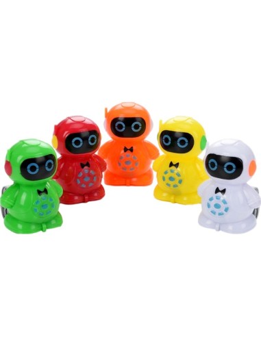 Solid Color Pullback Robot Cars