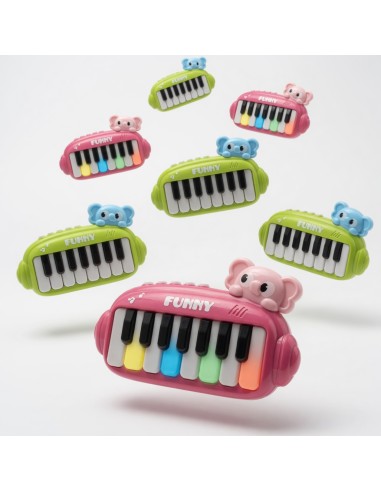 Lights, Music, Cartoon animals, Electronic keyboard (12pcs)
