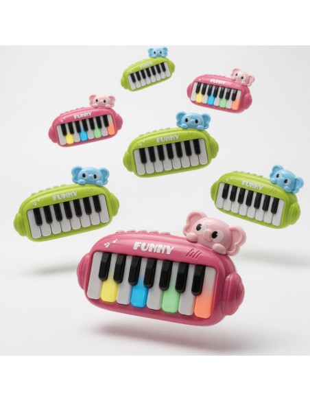 Lights, Music, Cartoon animals, Electronic keyboard (12pcs)
