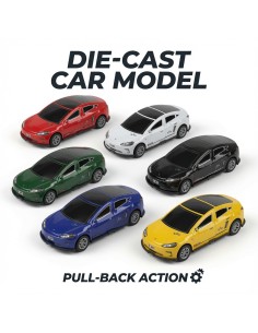 Metal Iron Shell Pullback Cars (4 Pcs) 2