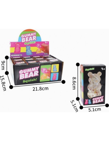 Window Box Light Bear Squishy Toys (12pcs)