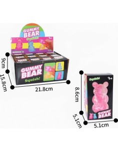 Window Box Lighting Glitter Bear Squishy Toys (12pcs) 2