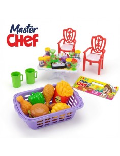 Fast Food Set with Hand-Held Basket, (30 Pcs)
