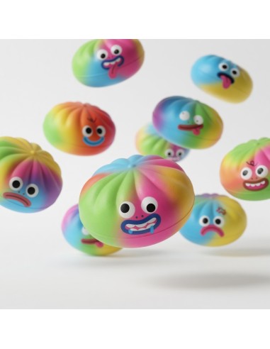 Sleeve Card Steamer Bun Squishy Toy (12pcs)