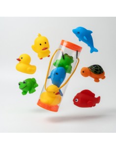 Tubes of 6 Vinyl Animal Ducks (12pcs) 2