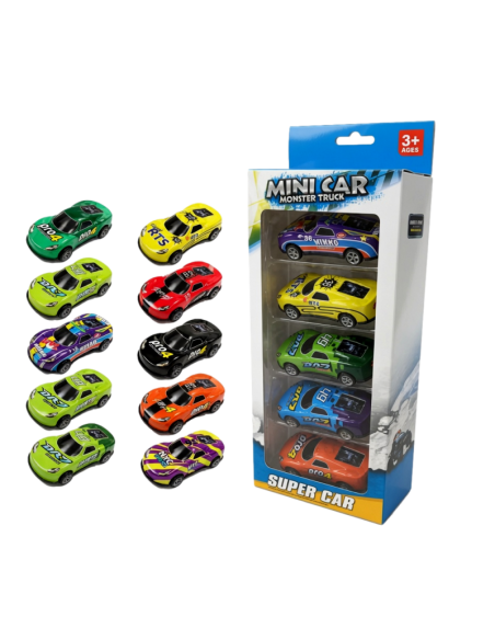 Iron Sheet Racing Cars (5pcs)