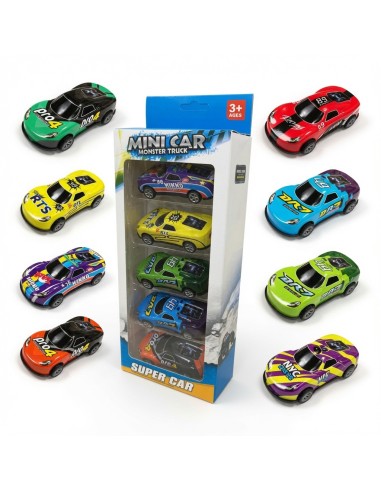 Iron Sheet Racing Cars (5pcs)