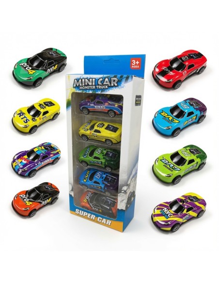 Iron Sheet Racing Cars (5pcs)