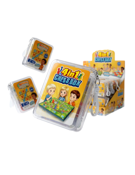 Transparent Box 4-in-1 Mini Chess (32pcs)