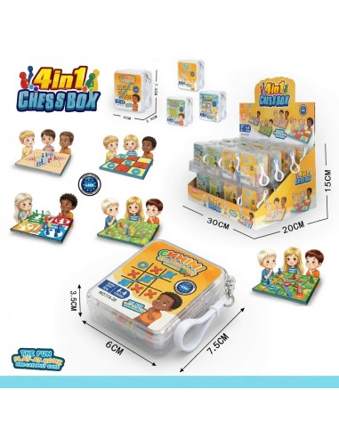 Transparent Box 4-in-1 Mini Chess (32pcs)