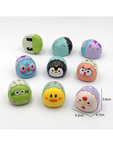 Pullback Eggshell Animal Cars