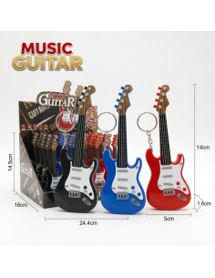 Music Electronic Guitar Keychains (24pcs)